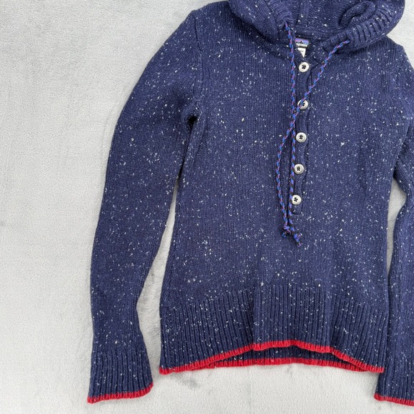 Patagonia Ranchito Hoody Merino‎ Wool Blend Classic Navy Blue Women's Small - Picture 4 of 13